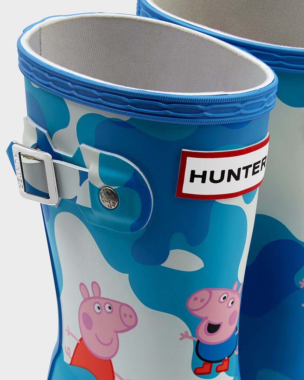 Regenlaarzen Kinderen - Hunter Original Little Peppa Pig - Blauw - 45KWPCXVN